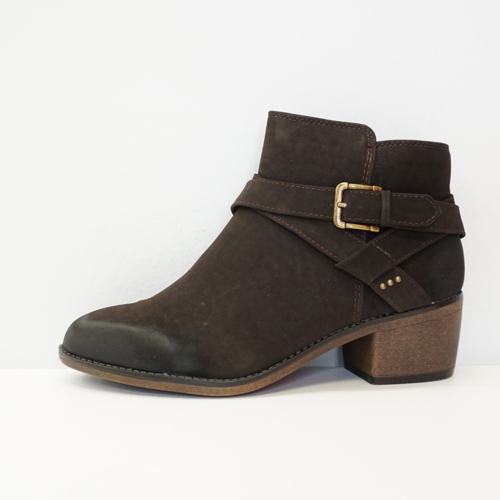NEW White Mountain Ankle Boot Bootie Brown 9 - Picture 4 of 8